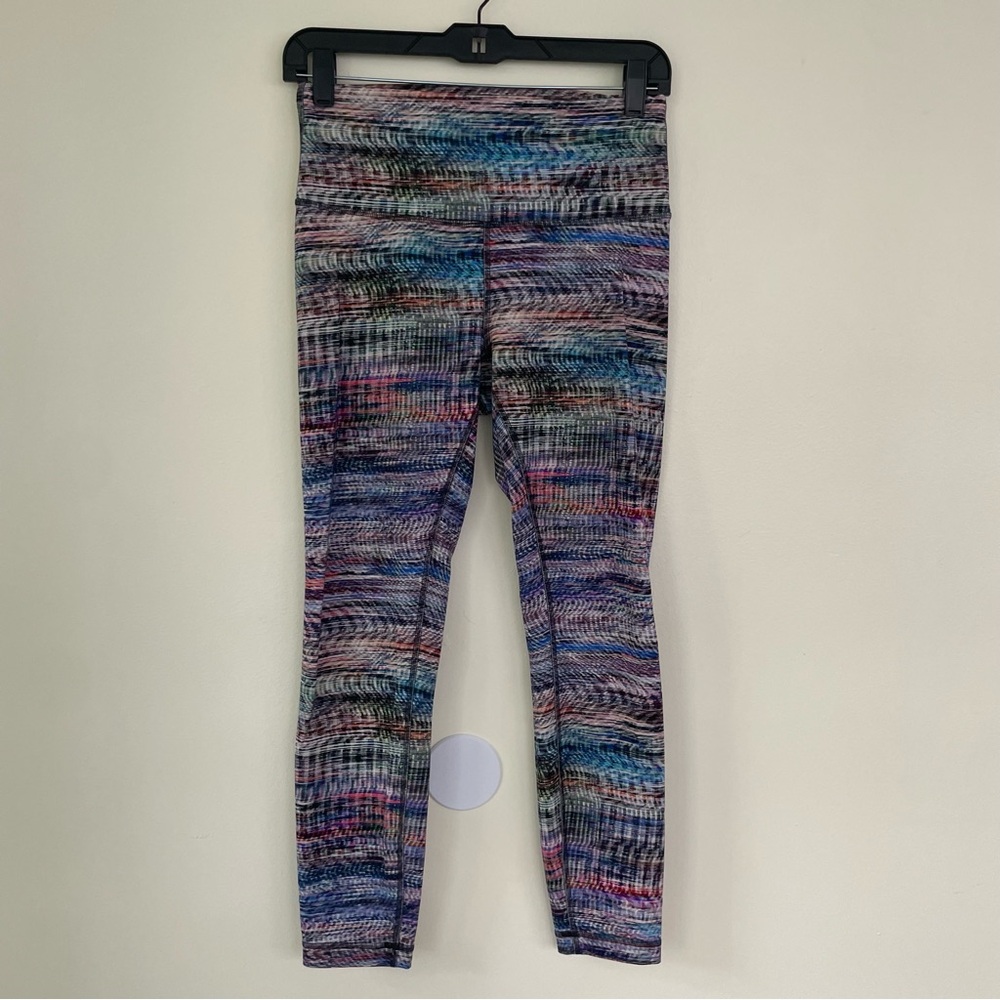 Lululemon Wunder Train High-Rise Tight 25" Digital Oasis White Multi sz 8 - Picture 4 of 10